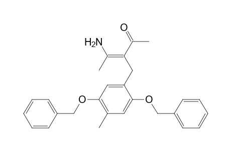 (Z)-4-Amino-3-{[2,5-bis(benzyloxy)-4-methyl-phenyl]-methyl}-pent-3-en-2-one