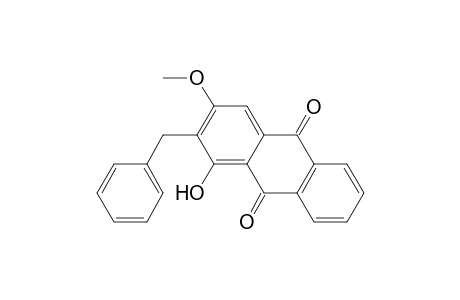 2-Benzyl-1-hydroxy-3-methoxy-9,10-anthraquinone