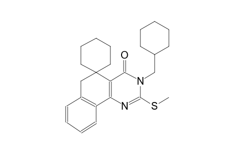 3-(cyclohexylmethyl)-2-(methylthio)-3H-spiro[benzo[h]quinazoline-5,1'-cyclohexan]-4(6H)-one