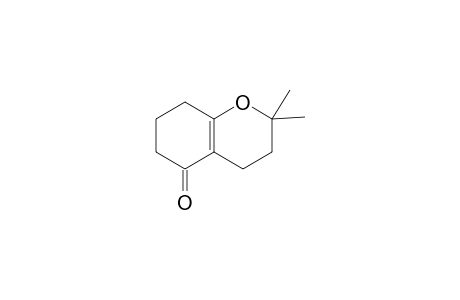 5H-1-Benzopyran-5-one, 2,3,4,6,7,8-hexahydro-2,2-dimethyl-