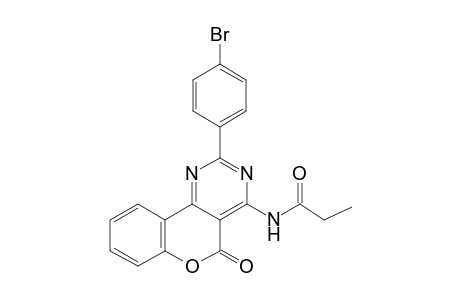 N-[2-(4-bromophenyl)-5-oxo-5H-chromeno[4,3-d]pyrimidin-4-yl]propanamide