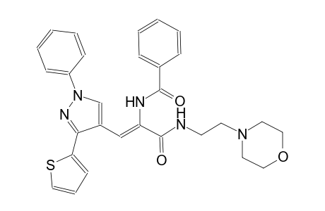 N-{(Z)-1-({[2-(4-morpholinyl)ethyl]amino}carbonyl)-2-[1-phenyl-3-(2-thienyl)-1H-pyrazol-4-yl]ethenyl}benzamide