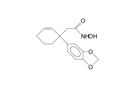 (.beta.-[3,4-Methylenedioxy-phenyl]-cyclohex-2-enyl)-acetohydroxamic acid