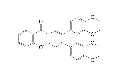 2,3-Bis(3,4-dimethoxyphenyl)-9H-xanthen-9-one