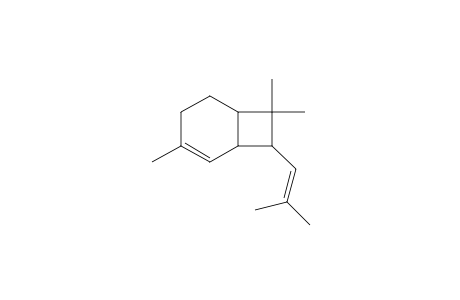 3,7,7-Trimethyl-8-(2-methyl-1-propenyl)bicyclo[4.2.0]oct-2-ene