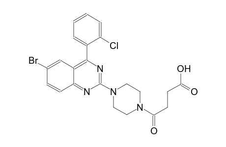 1-piperazinebutanoic acid, 4-[6-bromo-4-(2-chlorophenyl)-2-quinazolinyl]-gamma-oxo-