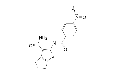 2-[(3-methyl-4-nitrobenzoyl)amino]-5,6-dihydro-4H-cyclopenta[b]thiophene-3-carboxamide