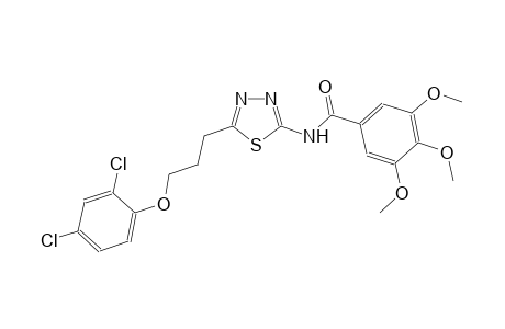 N-{5-[3-(2,4-dichlorophenoxy)propyl]-1,3,4-thiadiazol-2-yl}-3,4,5-trimethoxybenzamide