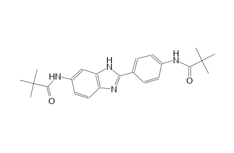 N-(4-{6-[(2,2-dimethylpropanoyl)amino]-1H-benzimidazol-2-yl}phenyl)-2,2-dimethylpropanamide