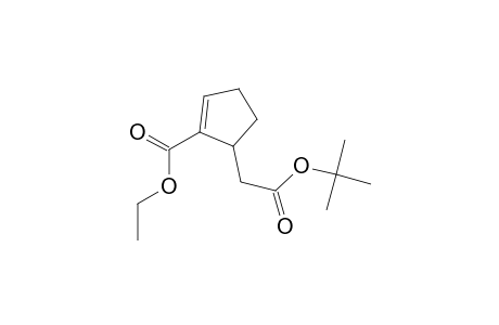 2-Cyclopentene-1-acetic acid, 2-(ethoxycarbonyl)-, 1,1-dimethylethyl ester, (.+-.)-