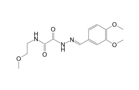 2-[(2E)-2-(3,4-dimethoxybenzylidene)hydrazino]-N-(2-methoxyethyl)-2-oxoacetamide