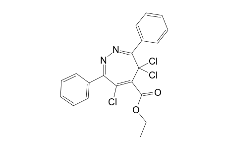 5-ETHOXYCARBONYL-4,4,6-TRICHLORO-3,7-DIPHENYL-4H-1,2-DIAZEPINE