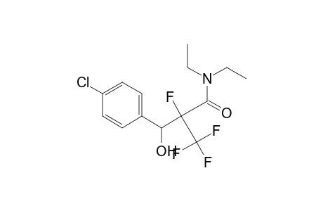 N,N-Diethyl-2-fluoro-3-(4-chlorophenyl)-3-hydroxy-2-trifluoromethylpropanamide