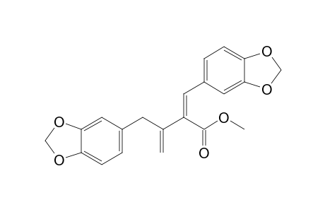 (2Z)-3-(1,3-benzodioxol-5-ylmethyl)-2-(1,3-benzodioxol-5-ylmethylidene)-3-butenoic acid methyl ester