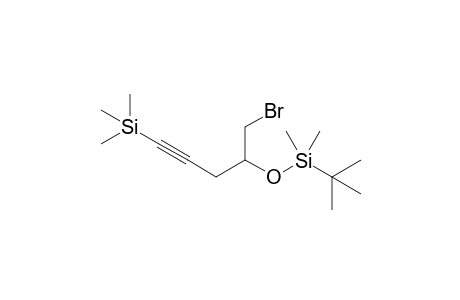 5-Bromo-1-trimethylsilyl-4-(t-butyldimethylsiloxy)pent-1-yne