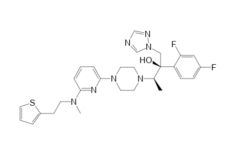 (2R,3R)-2-(2,4-difluorophenyl)-3-(4-(6-(methyl(2-(thiophen-2-yl)ethyl)amino)pyridin-2-yl)piperazin-1-yl)-1-(1H-1,2,4-triazol-1-yl)butan-2-ol