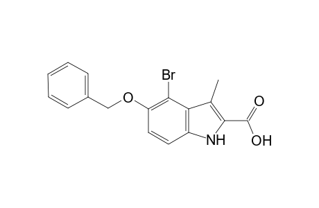 1H-Indole-2-carboxylic acid, 4-bromo-3-methyl-5-(phenylmethoxy)-