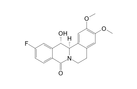 (13S,13aR)-11-fluoranyl-2,3-dimethoxy-13-oxidanyl-5,6,13,13a-tetrahydroisoquinolino[2,1-b]isoquinolin-8-one