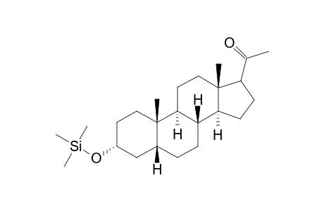 3.alpha.-hydroxy-5.beta.-pregnan-20-one TMS