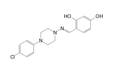 1,3-Benzenediol, 4-[[4-(4-chlorophenyl)-1-piperazinyl]imino]methyl-