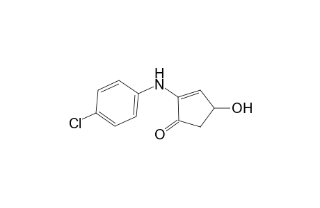 2-(4-Chloroanilino)-4-hydroxy-2-cyclopenten-1-one