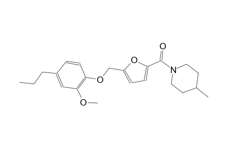 1-{5-[(2-methoxy-4-propylphenoxy)methyl]-2-furoyl}-4-methylpiperidine