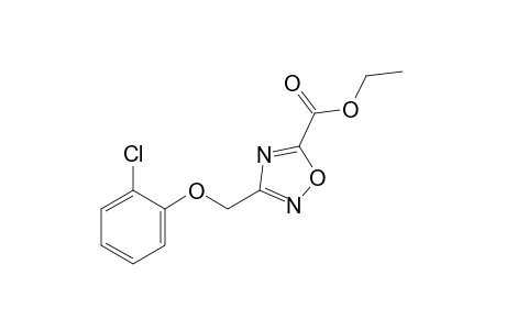 3-[(o-chlorophenoxy)methyl]-1,2,4-oxadiazole-5-carboxylic acid, ethyl ester
