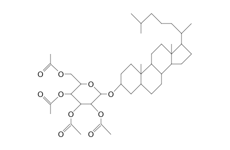 Tetra-O-acetyl-1-(5a-cholestan-3a-yl).alpha.-D-glucopyranoside