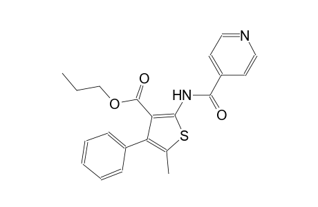 propyl 2-(isonicotinoylamino)-5-methyl-4-phenyl-3-thiophenecarboxylate