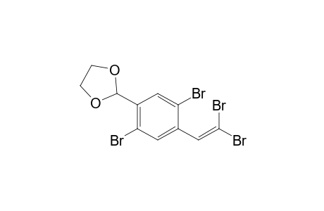 1,4-Dibromo-2-(2,2-dibromovinyl)-5-[1,3]dioxolan-2-ylbenzene