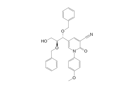5-[1R,2S-1,2-Bis(benzyloxy)-3-hydroxypropyl]-1-(4-methoxyphenyl-2-oxo-1,2-dihydropyridine-3-carbonitrile