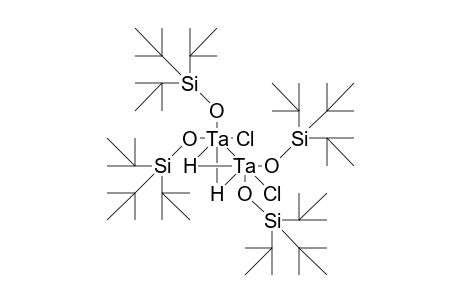 Bis(bis[tri-tert-butyl-silyloxy]-/.my./-hydrido-tantalum chloride)