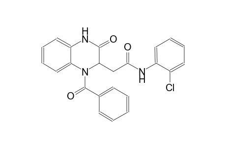 2-quinoxalineacetamide, 1-benzoyl-N-(2-chlorophenyl)-1,2,3,4-tetrahydro-3-oxo-