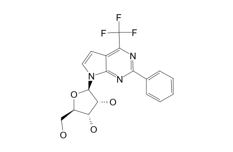 2-PHENYL-7-(BETA-D-RIBOFURANOSYL)-4-TRIFLUOROMETHYL-PYRROLO-[2,3-D]-PYRIMIDINE
