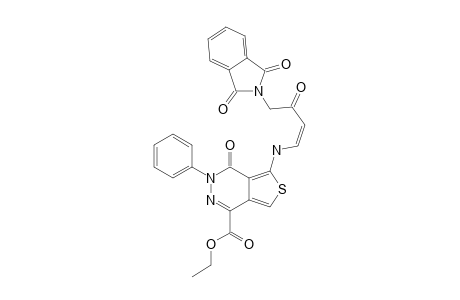 ETHYL-5-[4-(1,3-DIOXO-1,3-DIHYDROISOINDOL-2-YL)-3-OXOBUT-1-ENYL-AMINO]-4-OXO-3-PHENYL-3,4-DIHYDROTHIENO-[3,4-D]-PYRIDAZINE-1-CARBOXYLATE