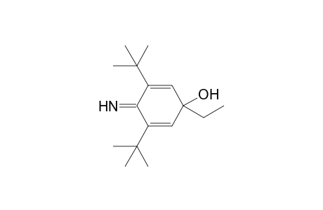 2,6-Di-t-butyl-4-hydroxy-4-ethyl-1-imino-2,5-cyclohexadiene
