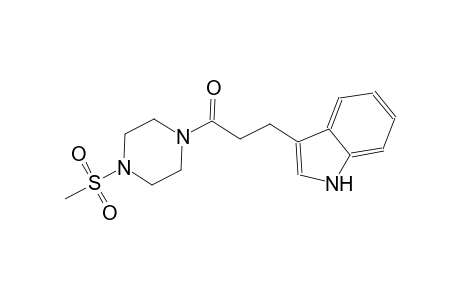 1H-indole, 3-[3-[4-(methylsulfonyl)-1-piperazinyl]-3-oxopropyl]-