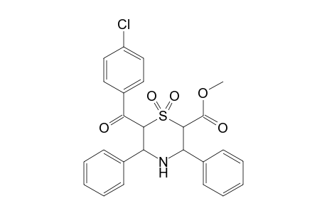 2-Methoxycarbonyl-3,5-diphenyl-6-(4-chlorobenzoyl)-1,4-thiomorpholine-1,1-dioxide