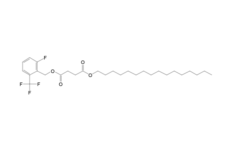 Succinic acid, 2-fluoro-6-(trifluoromethyl)benzyl hexadecyl ester