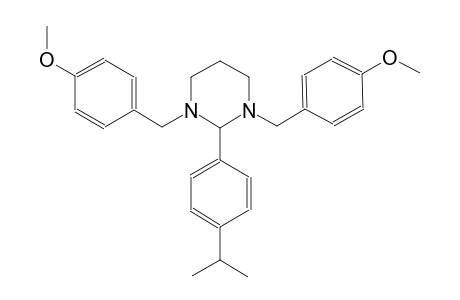 2-(4-isopropylphenyl)-1,3-bis(4-methoxybenzyl)hexahydropyrimidine