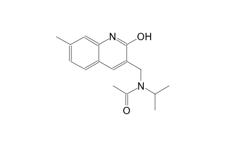 N-[(2-hydroxy-7-methyl-3-quinolinyl)methyl]-N-isopropylacetamide