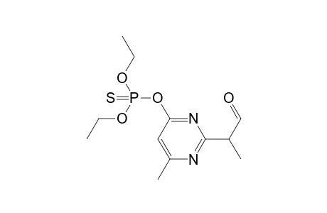 2-(4-diethoxyphosphinothioyloxy-6-methyl-pyrimidin-2-yl)propanal