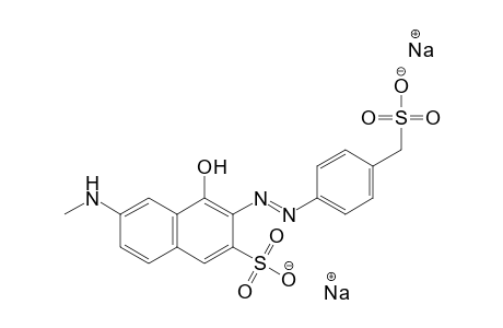 2-Naphthalenesulfonic acid, 4-hydroxy-6-(methylamino)-3-[[4-(sulfomethyl)phenyl]azo]-, disodium salt