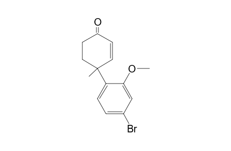 4-[4'-Bromo-2'-(methoxy)phenyl]-4-methylcyclohex-2-en-1-one
