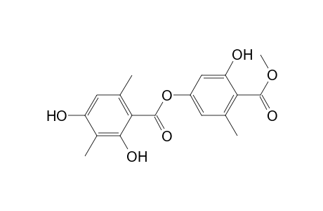 Benzoic acid, 2,4-dihydroxy-3,6-dimethyl-, 3-hydroxy-4-(methoxycarbonyl)-5-methylphenyl ester