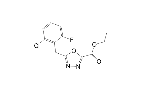 1,3,4-oxadiazole-2-carboxylic acid, 5-[(2-chloro-6-fluorophenyl)methyl]-, ethyl ester