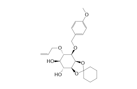 (+)-6-O-Allyl1-O-(p-methoxybenzyl)-2,3-O-cyclohexylidene-myo-inositol