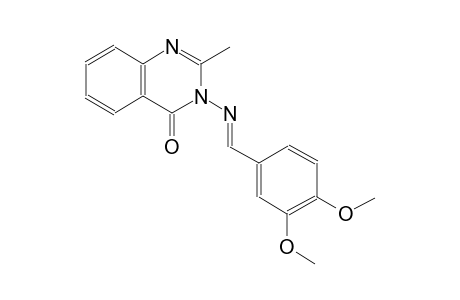 4(3H)-quinazolinone, 3-[[(E)-(3,4-dimethoxyphenyl)methylidene]amino]-2-methyl-