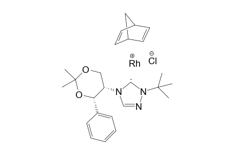 (Sa,4S,5S)-(1-tButyl-4-(2,2-dimethyl-4-phenyl-1,3-dioxan-5-yl)-4,5-dihydro-1H-1,2,4-triazol-5-ylidene)(chloro)(eta-4-1,5-norbornadiene)rhodium(I)