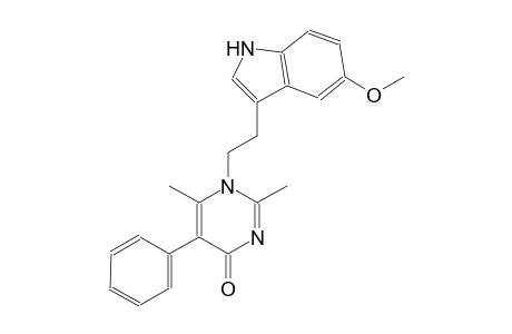 4(1H)-pyrimidinone, 1-[2-(5-methoxy-1H-indol-3-yl)ethyl]-2,6-dimethyl-5-phenyl-
